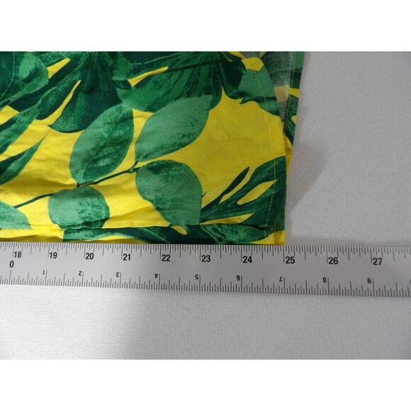 Curations 1XP Petites Plus Pant Pull On Wide Split Leg Floral Tropical Green Yel - Picture 6 of 14